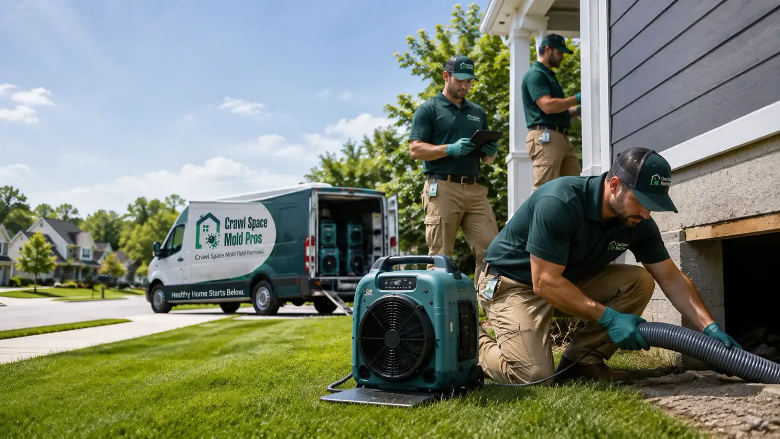Crawl Space Mold Removal in Barton, OH